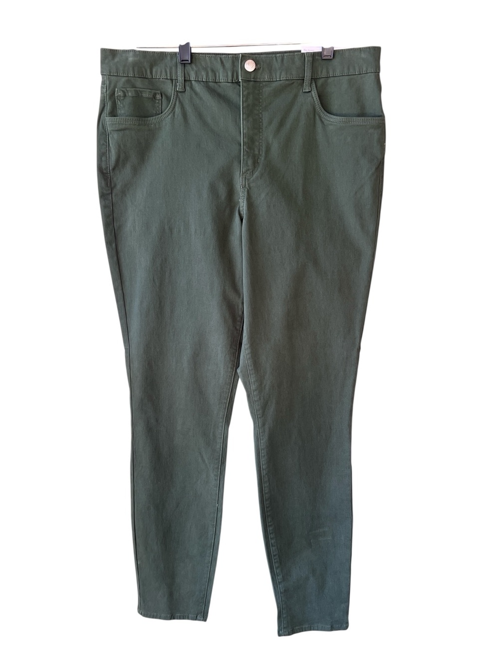LOFT New w Tag Sz 32 Tall Olive Green Skinny Mid Rise Jeans Fall Staple